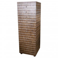 Exotic wood and pearl inlay tall dresser